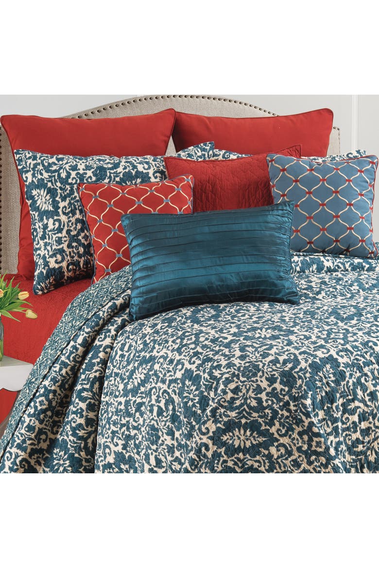Madison Adriatic Cotton Quilt Set  - Reversible and Machine Washable, Main, color, Blue