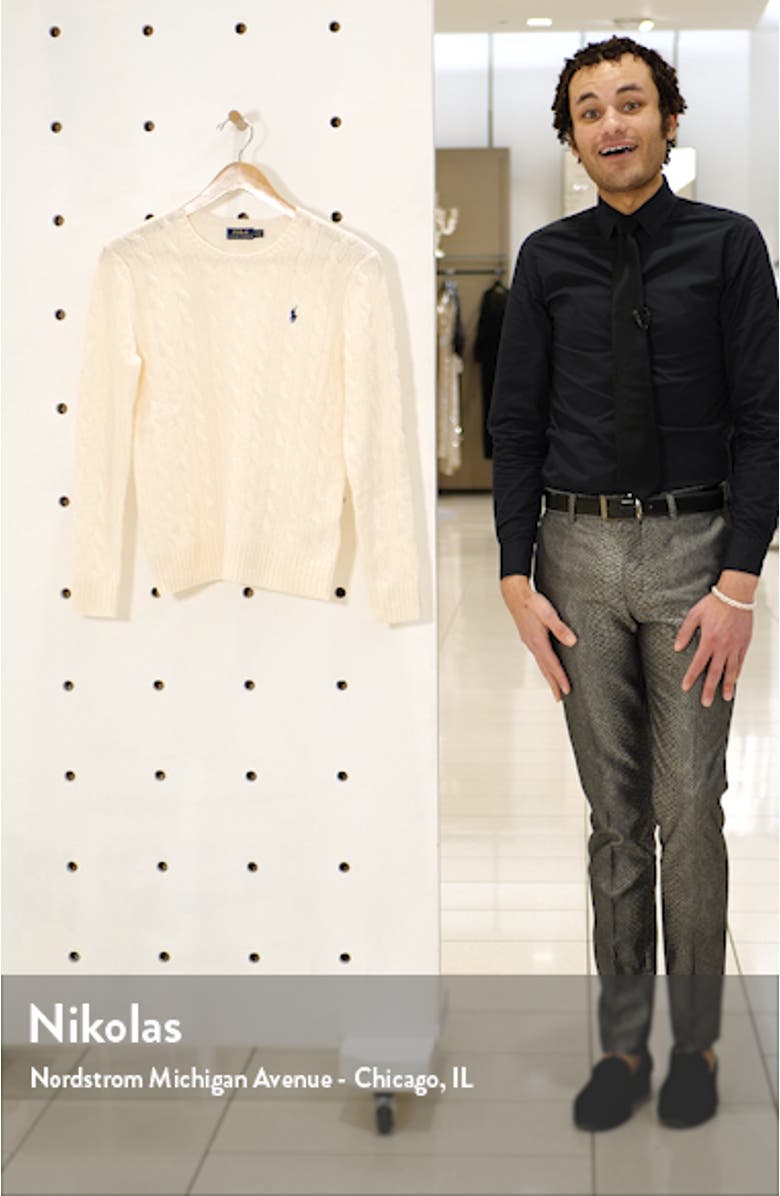 Julianna Wool & Cashmere Cable Sweater, sales video thumbnail