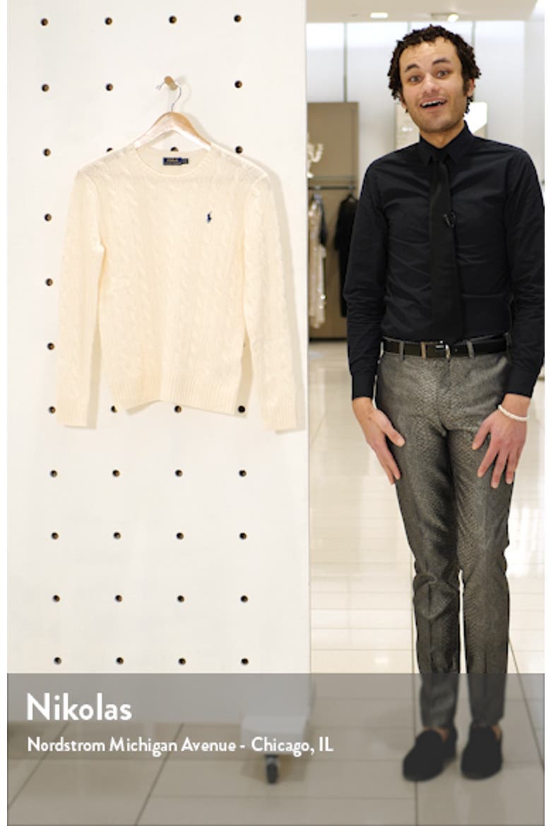 Julianna Wool & Cashmere Cable Sweater video