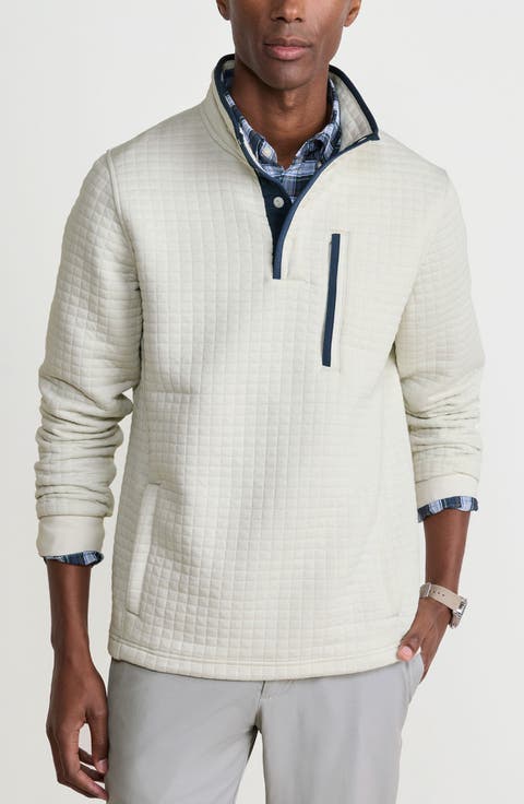 Quilted Quarter Snap Pullover