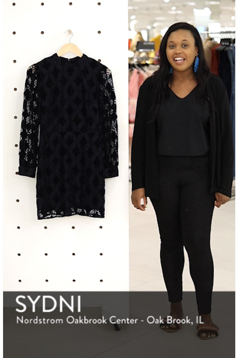 Puff Sleeve Chenille Lace Dress video