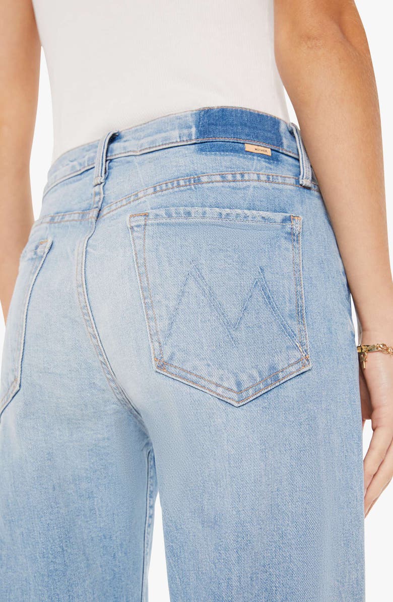 MOTHER The Thrasher Skimp High Waist Straight Leg Jeans, Alternate, color, Let Them Eat Cake