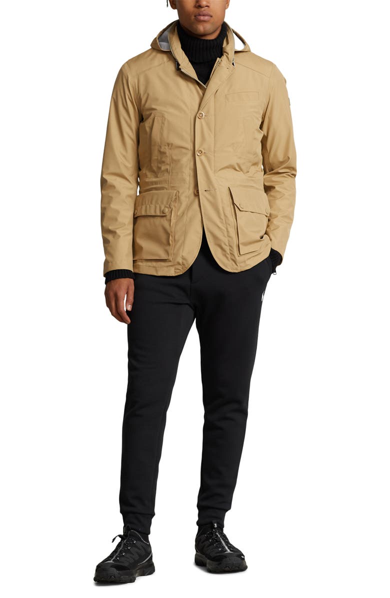 Polo Ralph Lauren Tech Taffeta Combat Sport Coat, Alternate, color, Rl Khaki