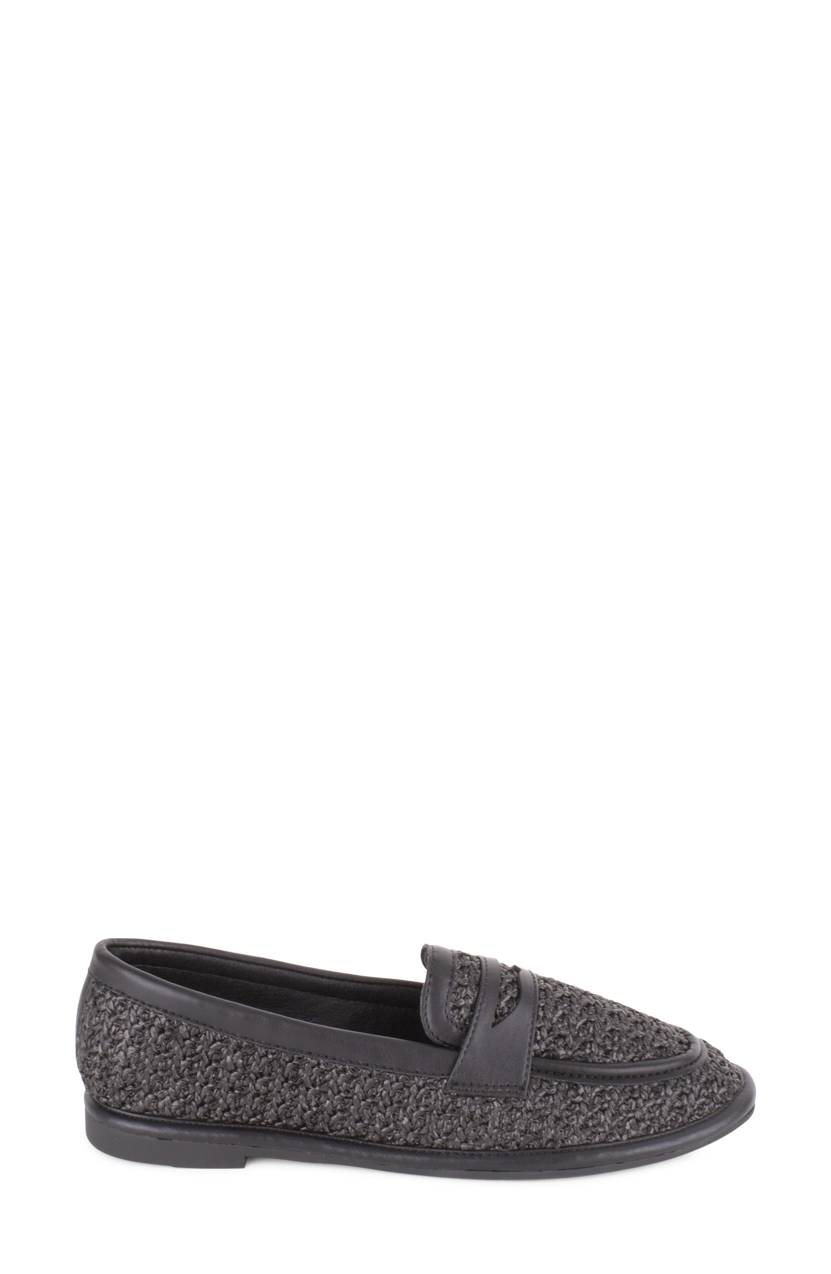Tahari Meadow Penny Loafer, Alternate, color, Black