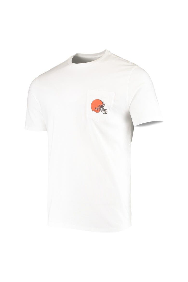 Men's Vineyard Vines White Cleveland Browns Big & Tall Helmet T-Shirt, Alternate, color, White