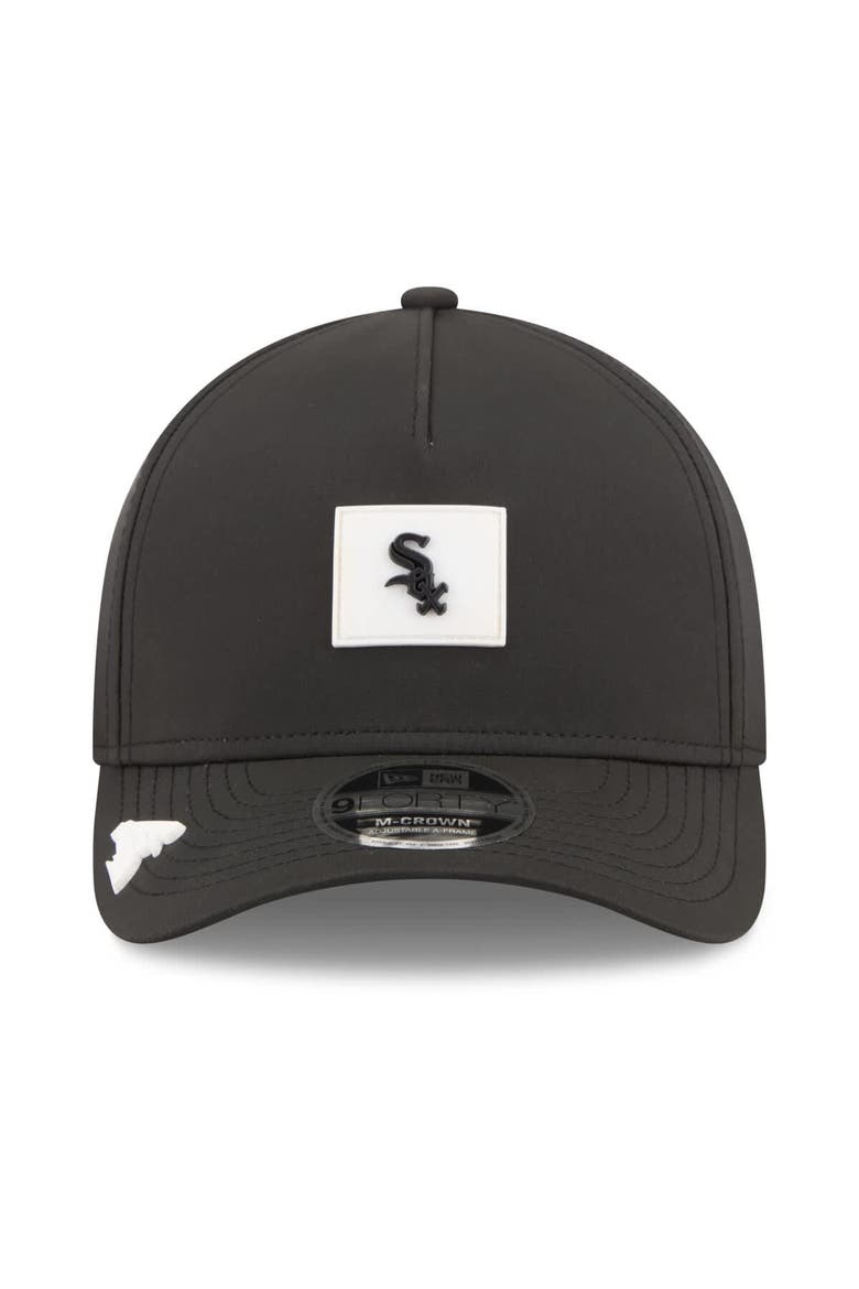 Men's New Era  Black Chicago White Sox 2026 Clubhouse 9FORTY A-Frame Adjustable Hat, Alternate, color, Black