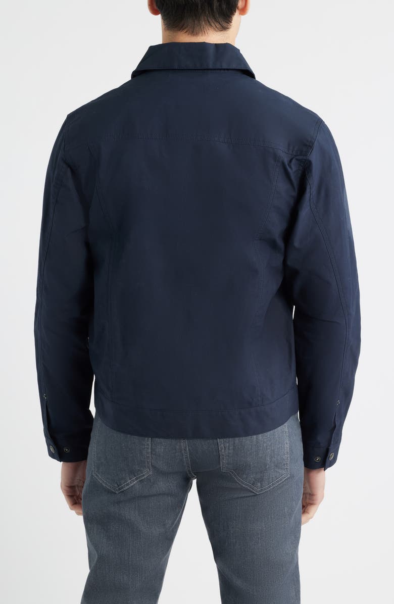 Filson Ranger Water Repellent Short Waxed Cotton Cruiser Jacket, Alternate, color, Navy