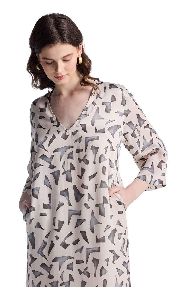 Reistor Maxi Dress with Side Slits, Alternate, color, Mosaic