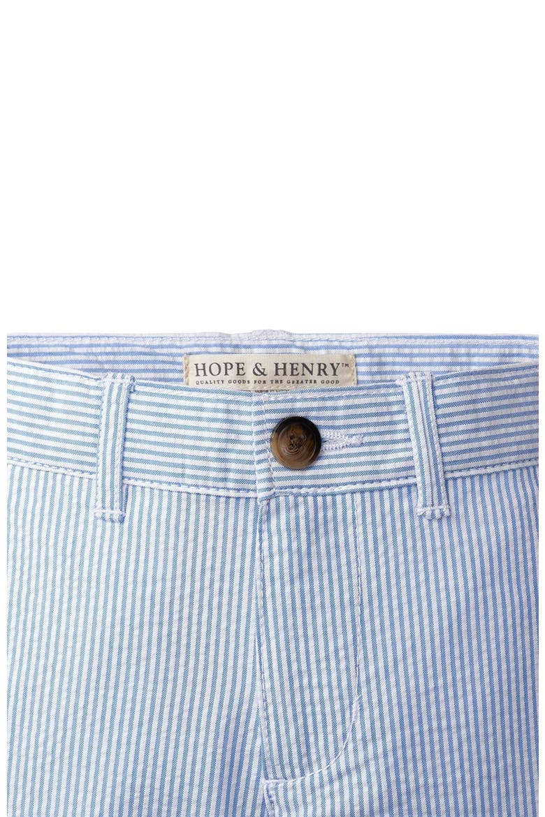 Baby Boys' Organic Seersucker Suit Pant, Infant, Alternate, color, Blue Seersucker