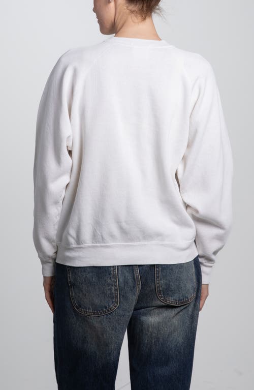 Elwood Vintage Map Of Ny Sweatshirt In White