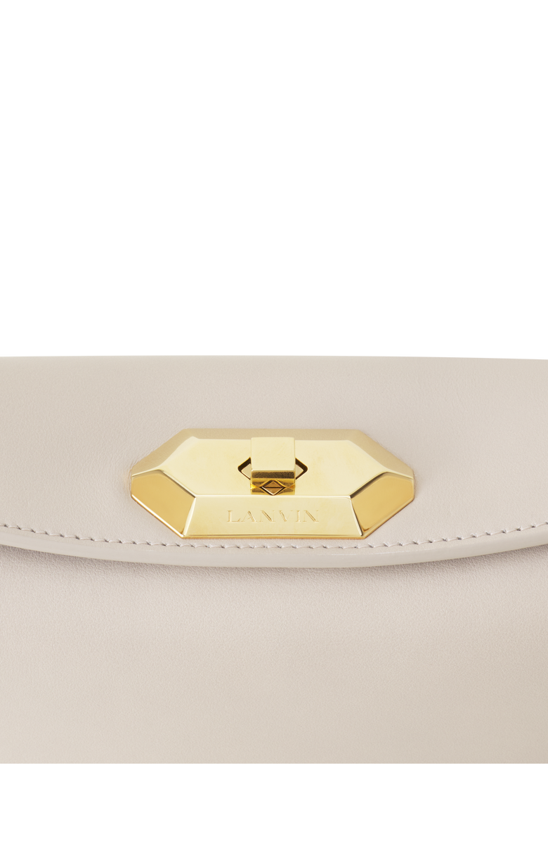 Lanvin Compagnon Small Asymmetrical Bag In Leather Lanvin, Alternate, color, Beige