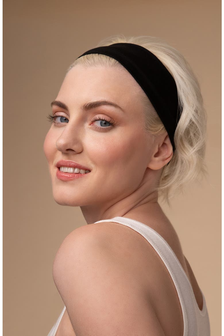 Set of 3 Active Headbands, Alternate, color, BLACK