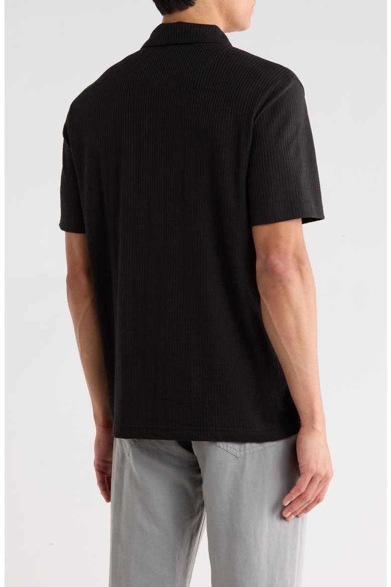Quarter Zip Knit Polo, Alternate, color, BLACK BEAUTY