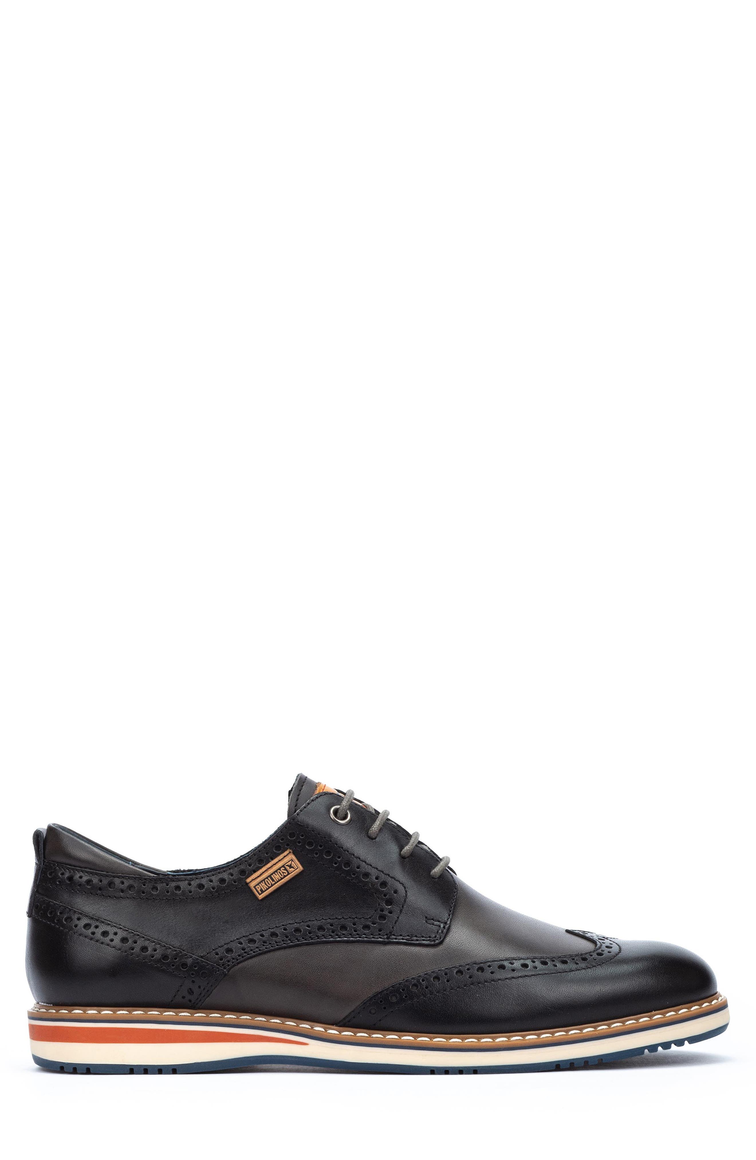 PIKOLINOS Avila Wingtip Derby, Alternate, color, Black
