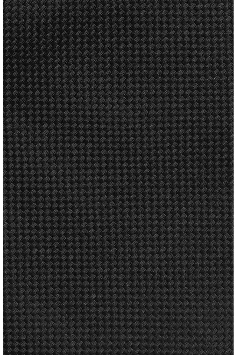 Woven Silk Tie, Alternate, color, BLACK