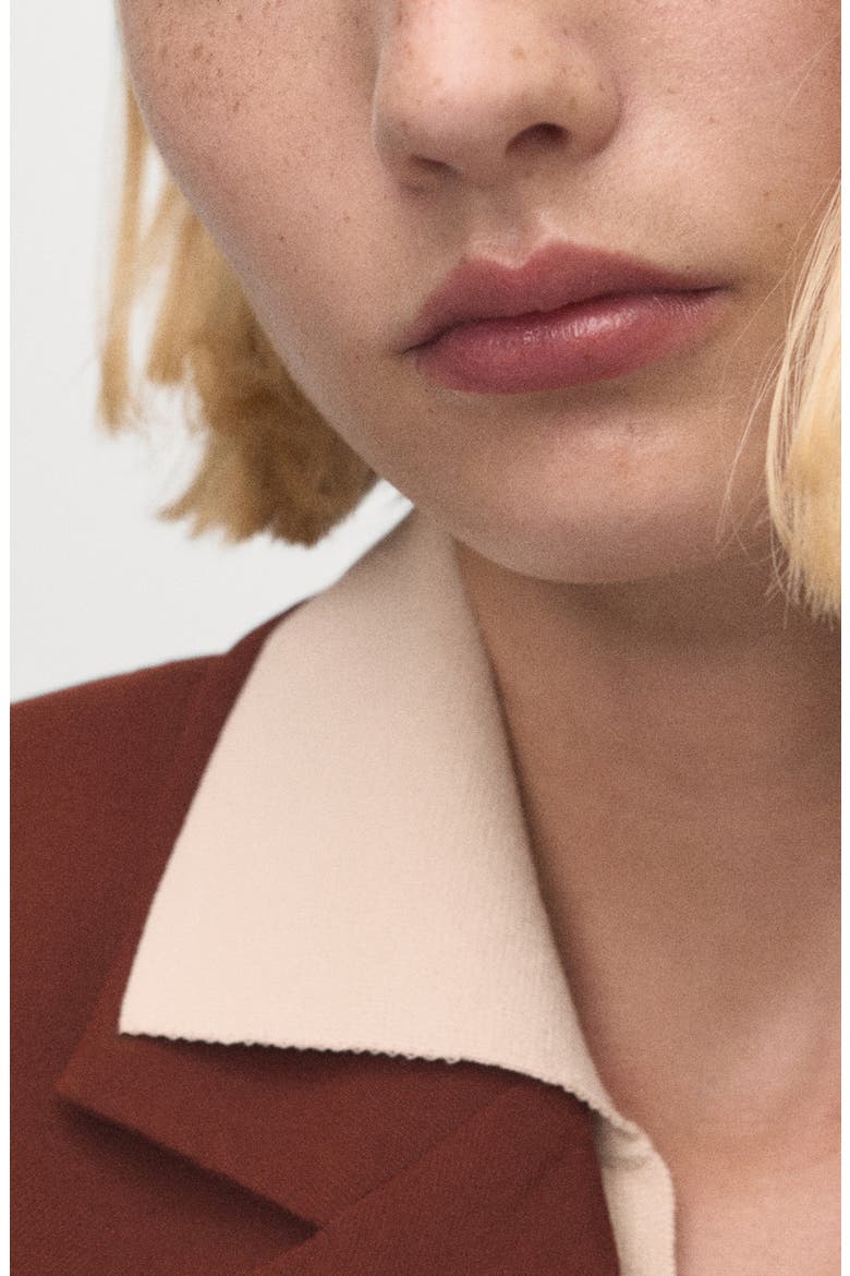 One-Button Suit Blazer, Alternate, color, BURNT ORANGE