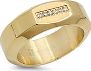 STEELTIME Men's Crystal Ring