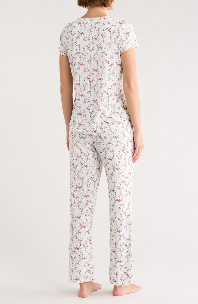 Laura Ashley Vines Pajamas, Alternate, color, Pink Vines