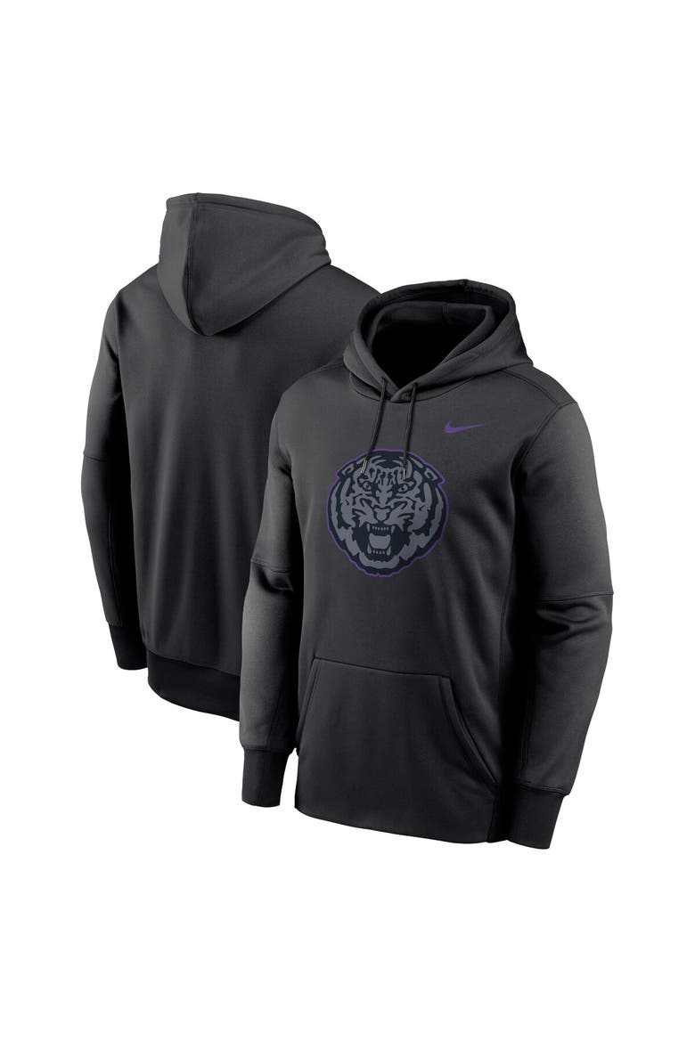 Men's Nike Black LSU Tigers Color Pop Performance Fleece Pullover Hoodie, Main, color, Black