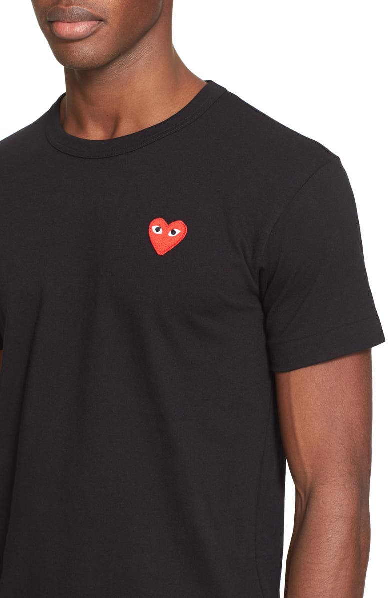 Comme des Garçons PLAY Cotton Jersey T-Shirt, Alternate, color, 