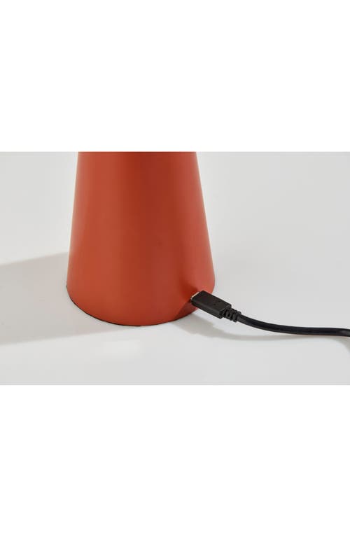 Adesso Lighting Ozzie Cordless Led Lamp In Reddish Brown