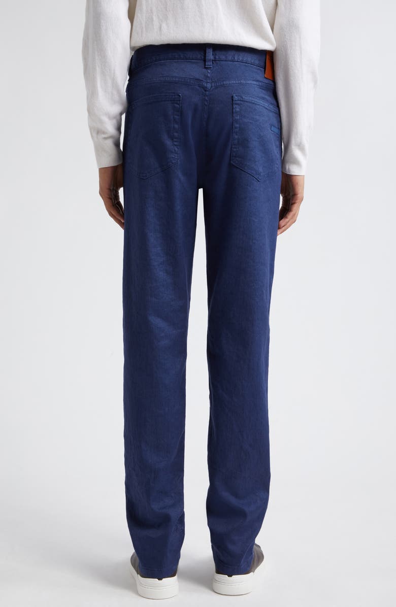 ZEGNA Roccia Stretch Cotton & Linen Pants, Alternate, color, 
