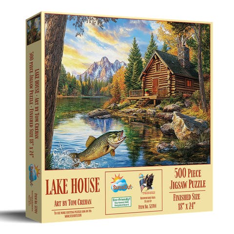 Lake house 500 piece Jigsaw Puzzle for Adults