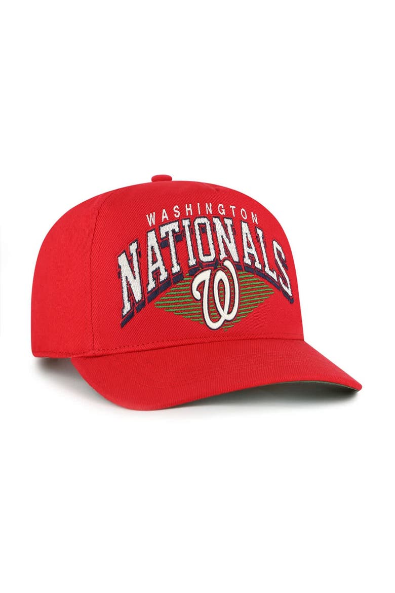 Men's '47 Red Washington Nationals Pomona Hitch Adjustable Hat, Alternate, color, Red