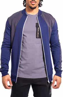 Maceoo Resistance64 Blue Zip-Up Jacket