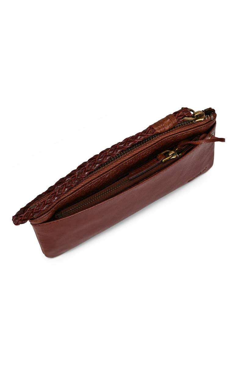 OLD TREND Marigold Genuine Leather Modular RFID Zip Wallet, Alternate, color, Brown