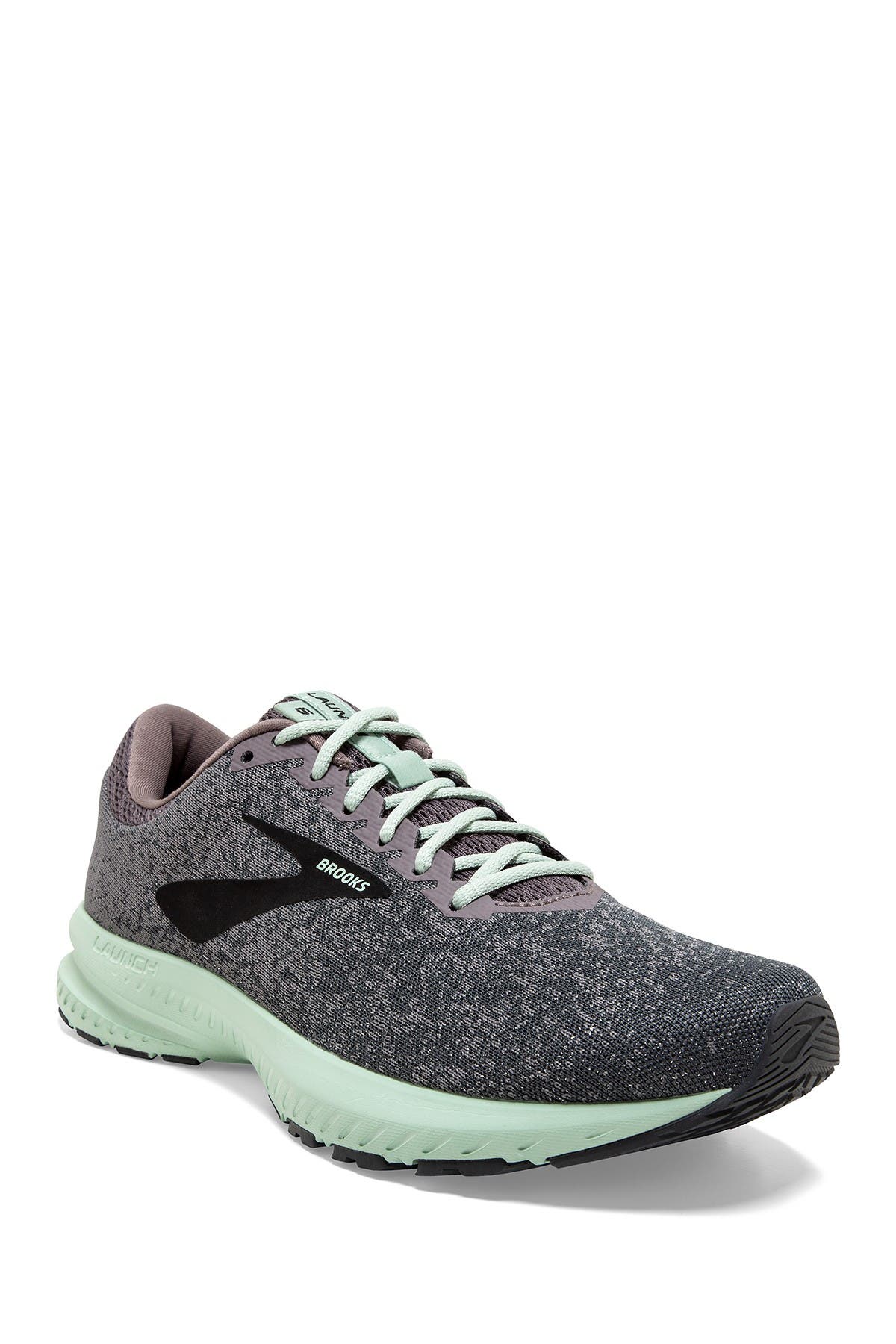 Launch 6 Running Shoe, Main, color, 011 SHARK/AQUA/EBONY