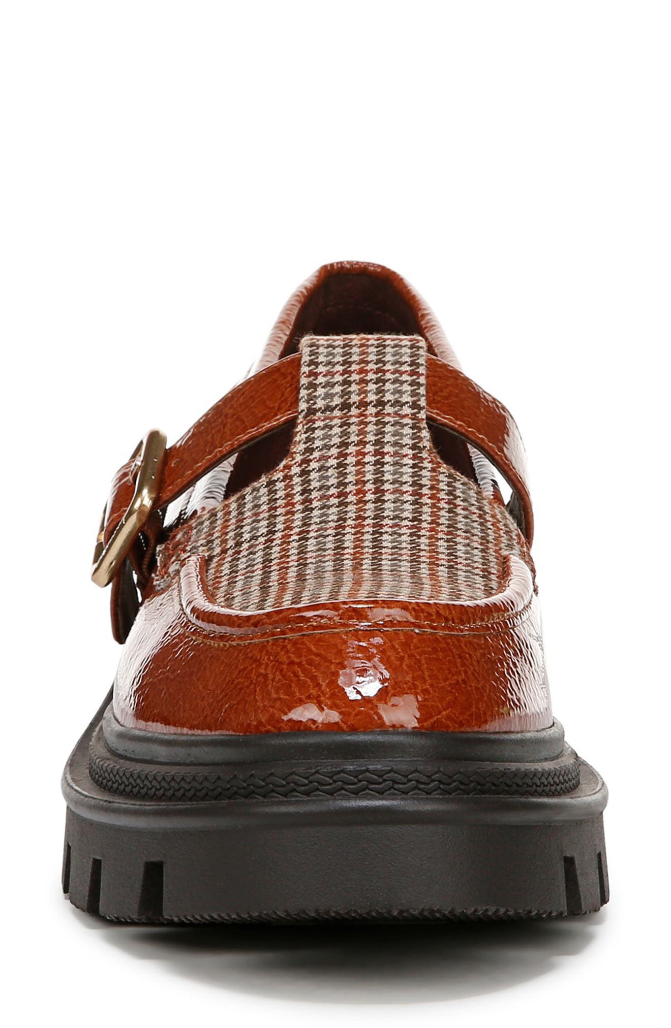 Payson Lug Sole T-Strap Mary Jane, Alternate, color, COGNAC / NATURAL BRO