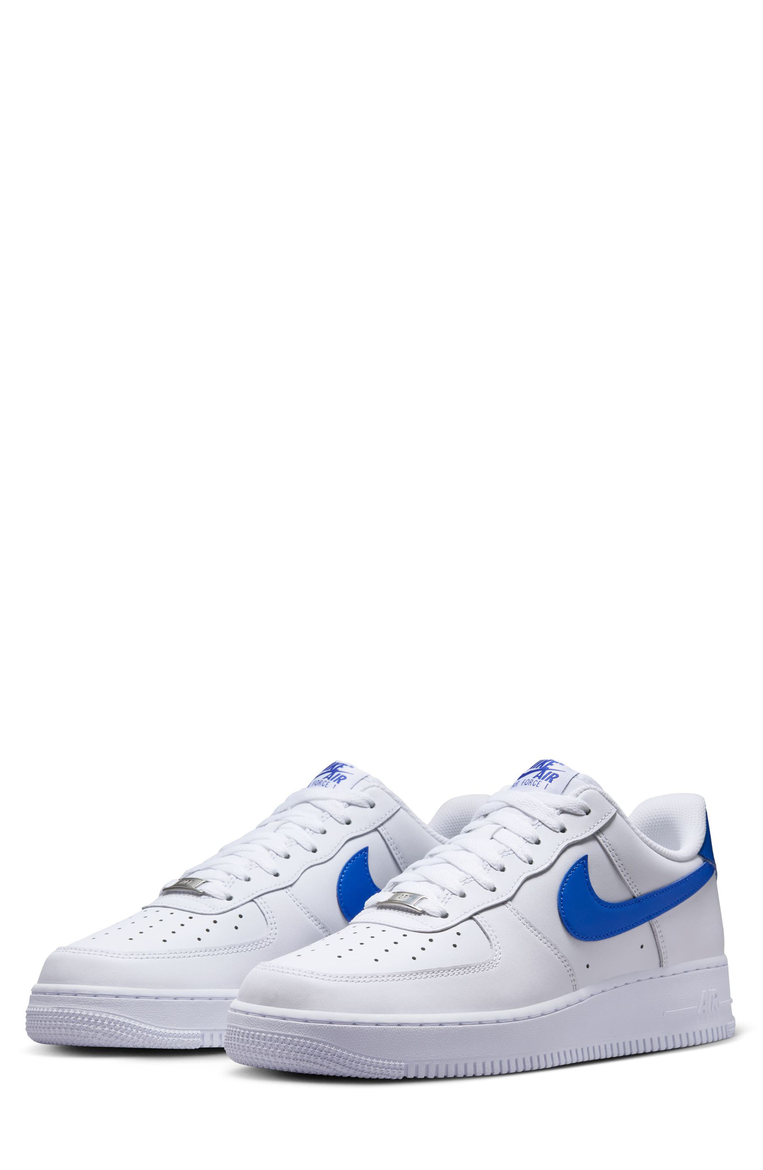 Air Force 1 '07 Basketball Sneaker, Main, color, WHITE/ HYPER ROYAL/ WHITE
