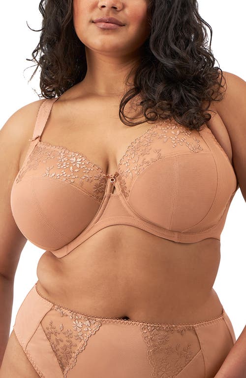 Elomi Zarla Full Figure Underwire Bra In Caf Au Lait