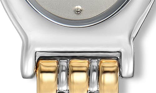 Ettika Classic Oval Dial Two-tone Bracelet Watch In Multi