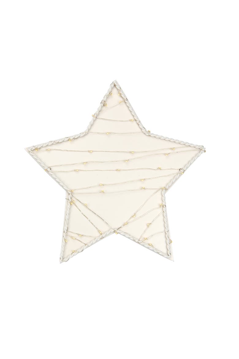 Signature Star LED Light Up Wall Decor/Wall Hanging, Main, color, Cream