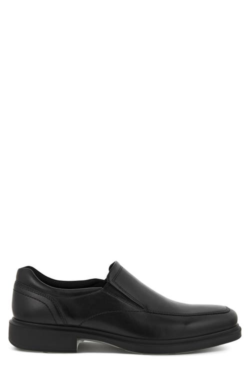 Ecco Helsinki 2.0 Apron Toe Leather Slip-on In Black