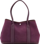 Pre-Owned Hermes Garden Party Tote Toile and Leather 36