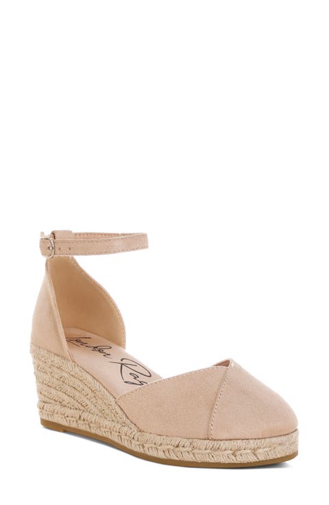 Nuclas Ankle Strap Espadrille Wedge Sandal