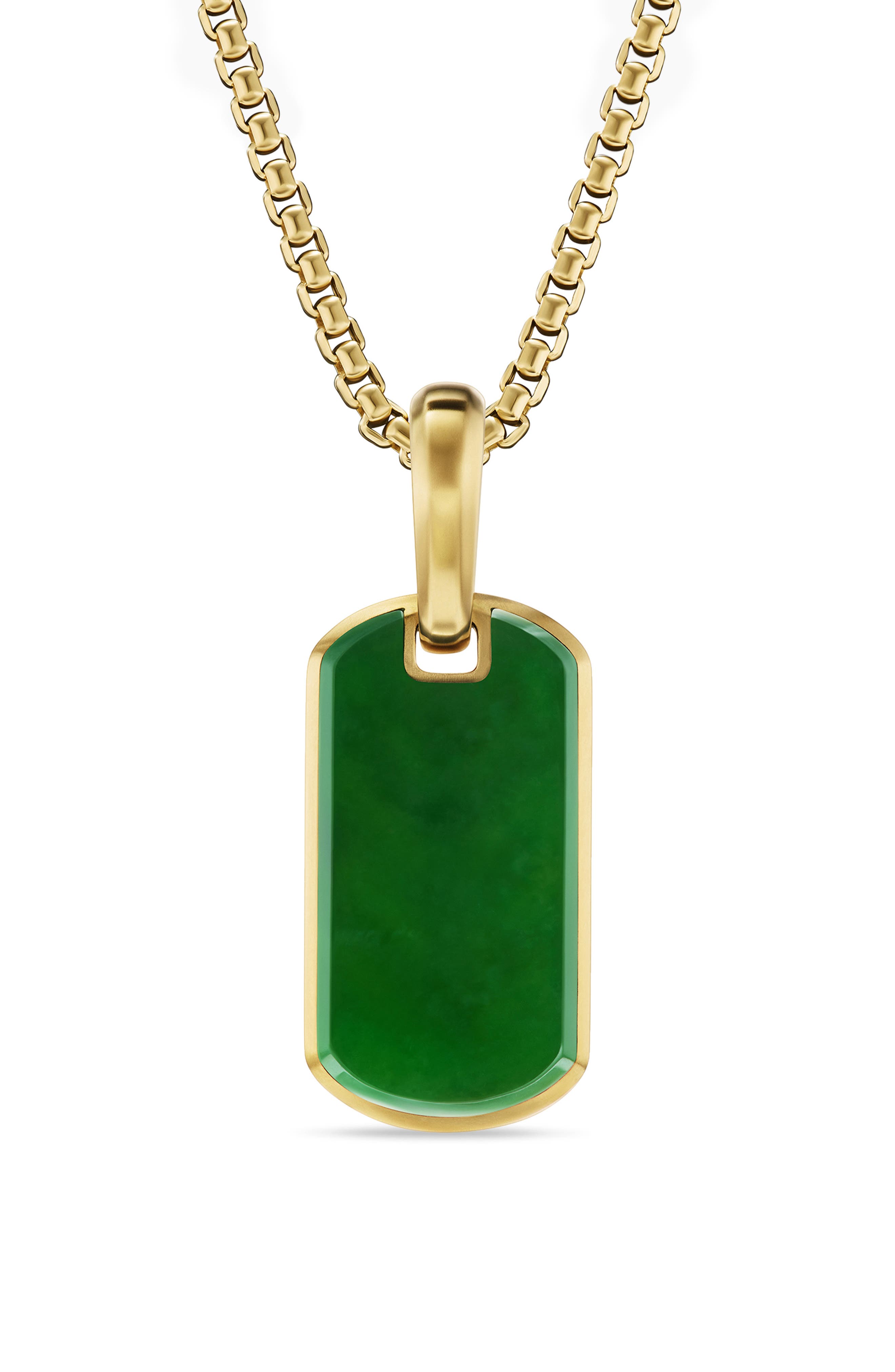 18K YELLOW GOLD/ JADE