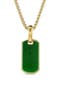  18K Yellow Gold/ Jade