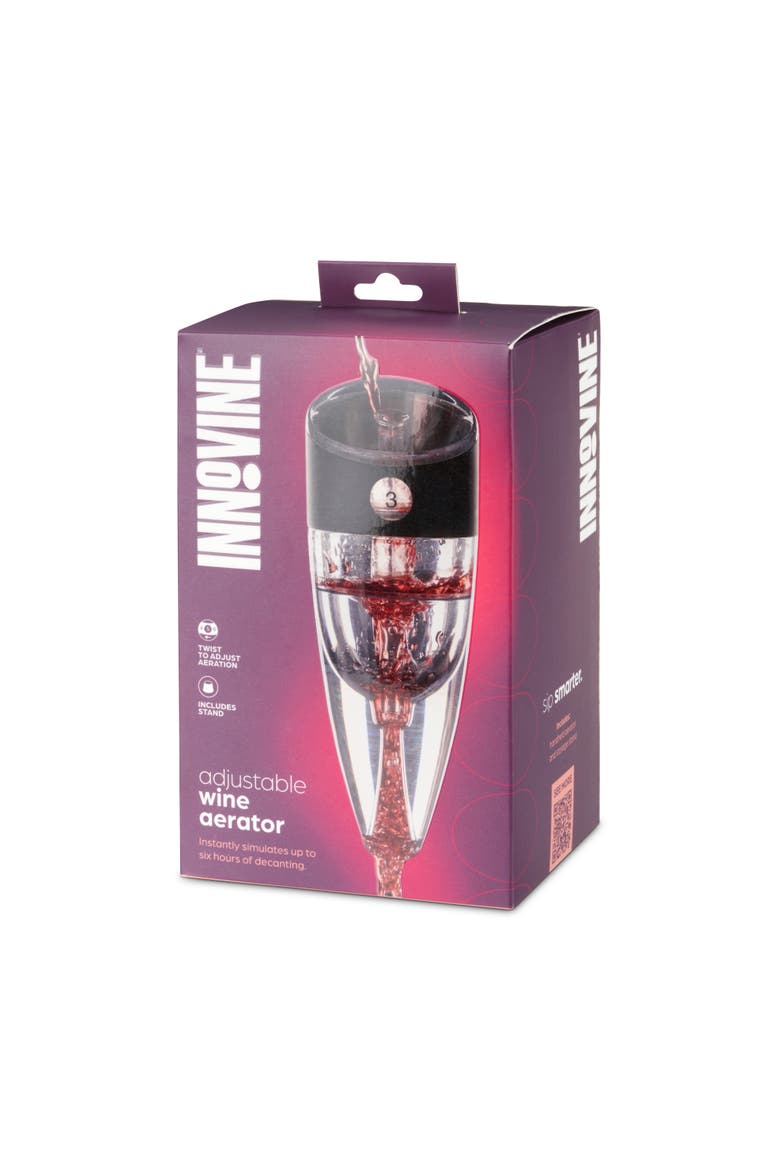 Adjustable Wine Aerator, Alternate, color, Grey