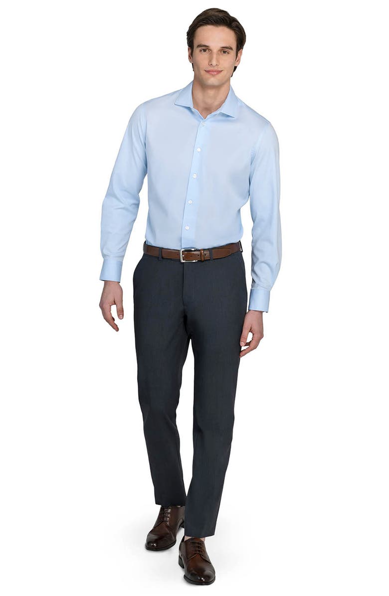 W.R.K Slim Fit Solid Reworked Dress Shirt, Alternate, color, Light Blue