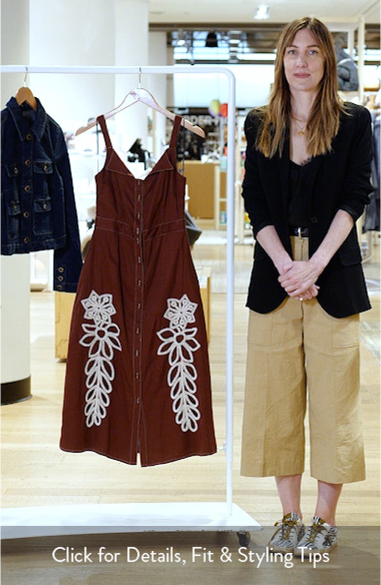 Joy Embroidered A-Line Dress, sales video thumbnail