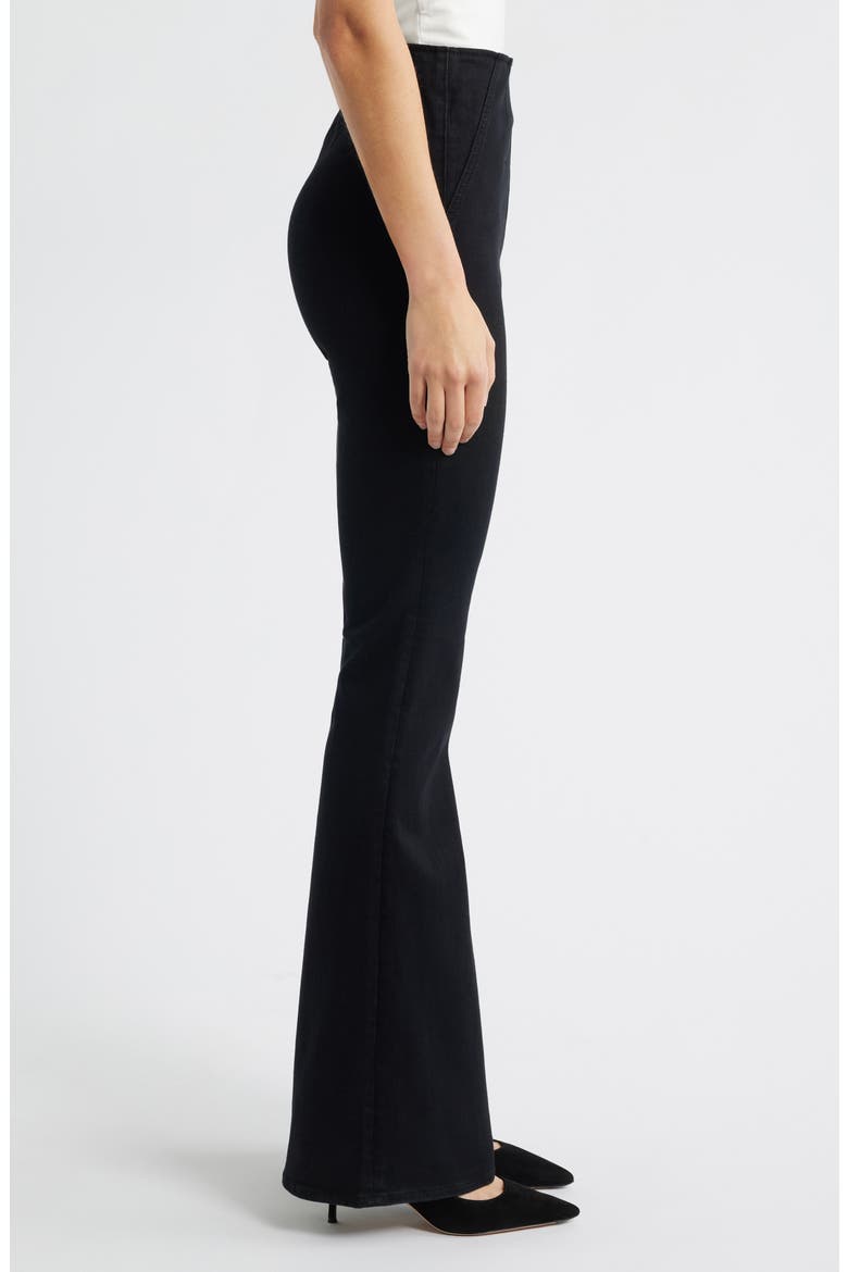 Beverly Off-Duty High Waist Flare Jeans, Alternate, color, ONYX