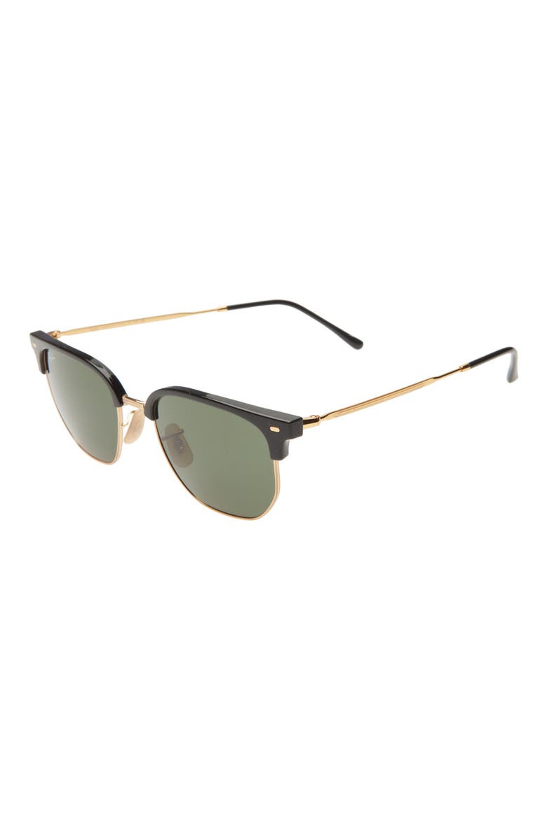 Clubmaster 55mm Square Sunglasses, Alternate, color, BLACK