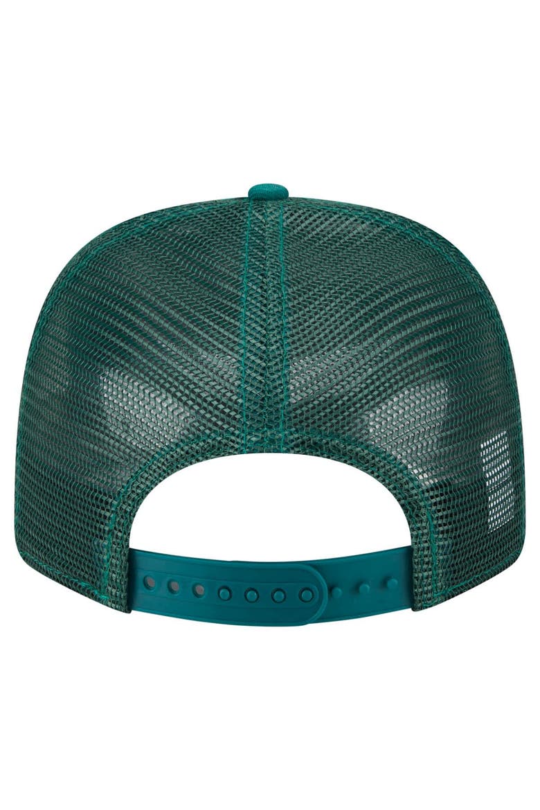 Men's New Era Green New York Jets Main Trucker 9SEVENTY Stretch-Snap Hat, Alternate, color, Green