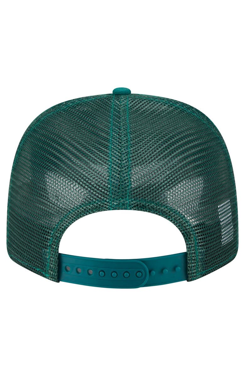 New Era Men's New Era Green New York Jets Main Trucker 9SEVENTY Stretch-Snap Hat, Alternate, color, Green