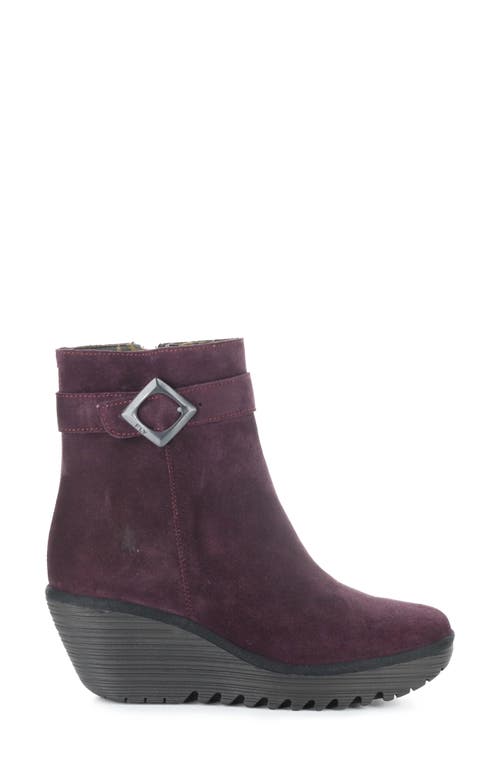 Fly London Yuji Wedge Bootie In Brown