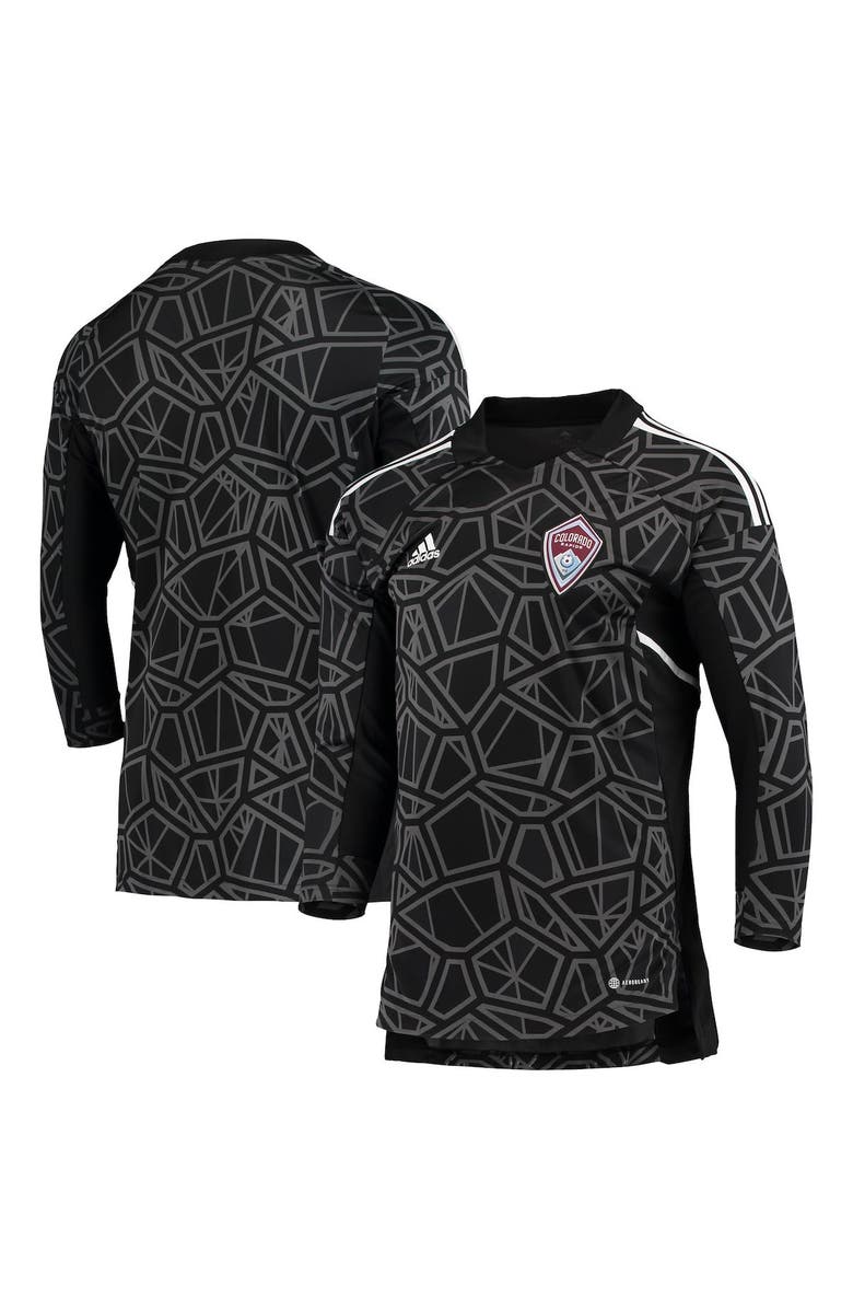 adidas Men's adidas Black/White Colorado Rapids Goalkeeper Jersey, Main, color, 